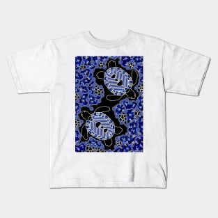 Aboriginal Art - Sea Turtle Dreaming Small Kids T-Shirt